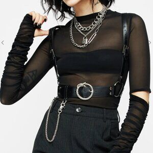 DISTURBIA Kaliya Snake Chain Harness - L/XL